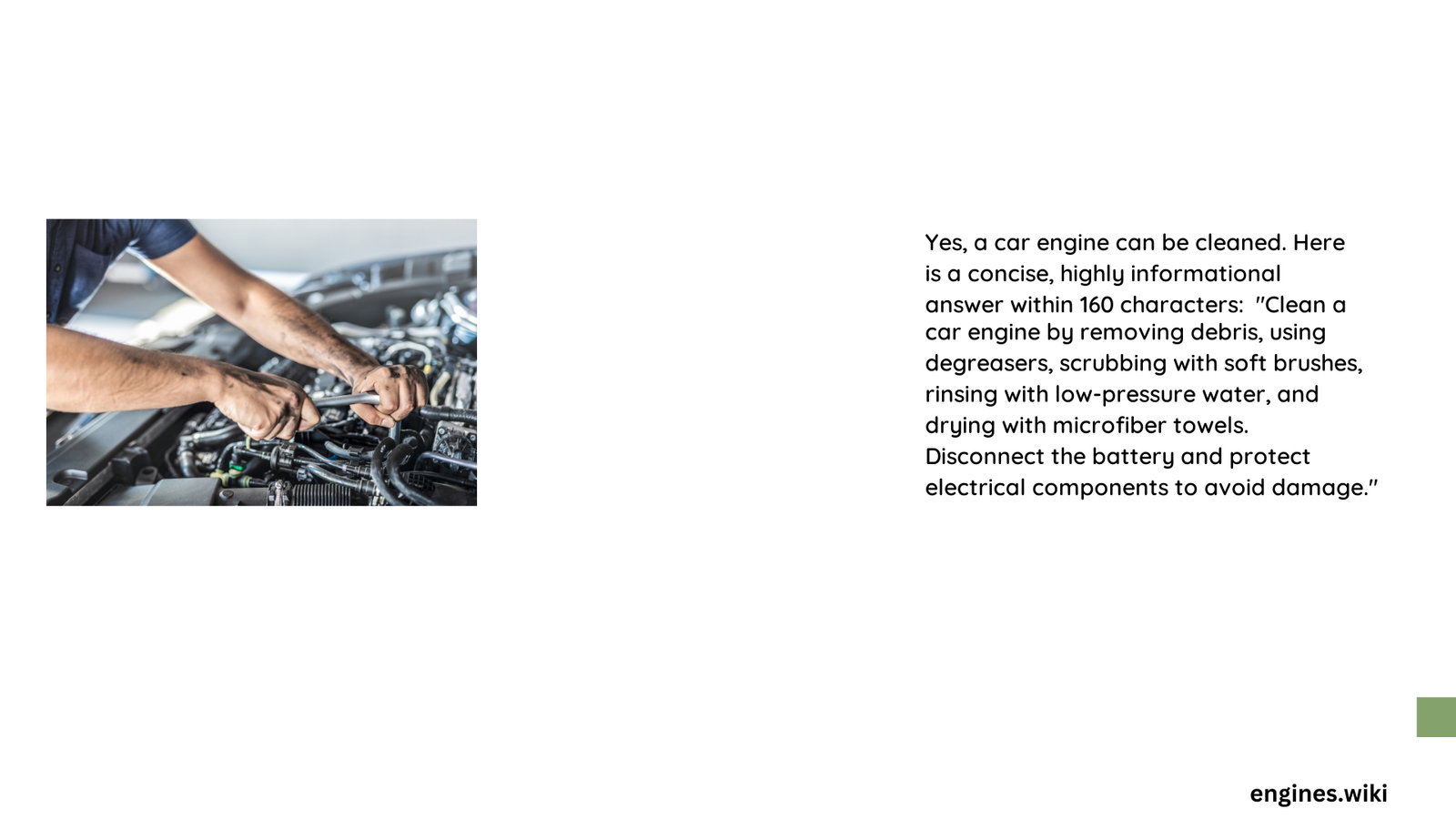 can a car engine be cleaned