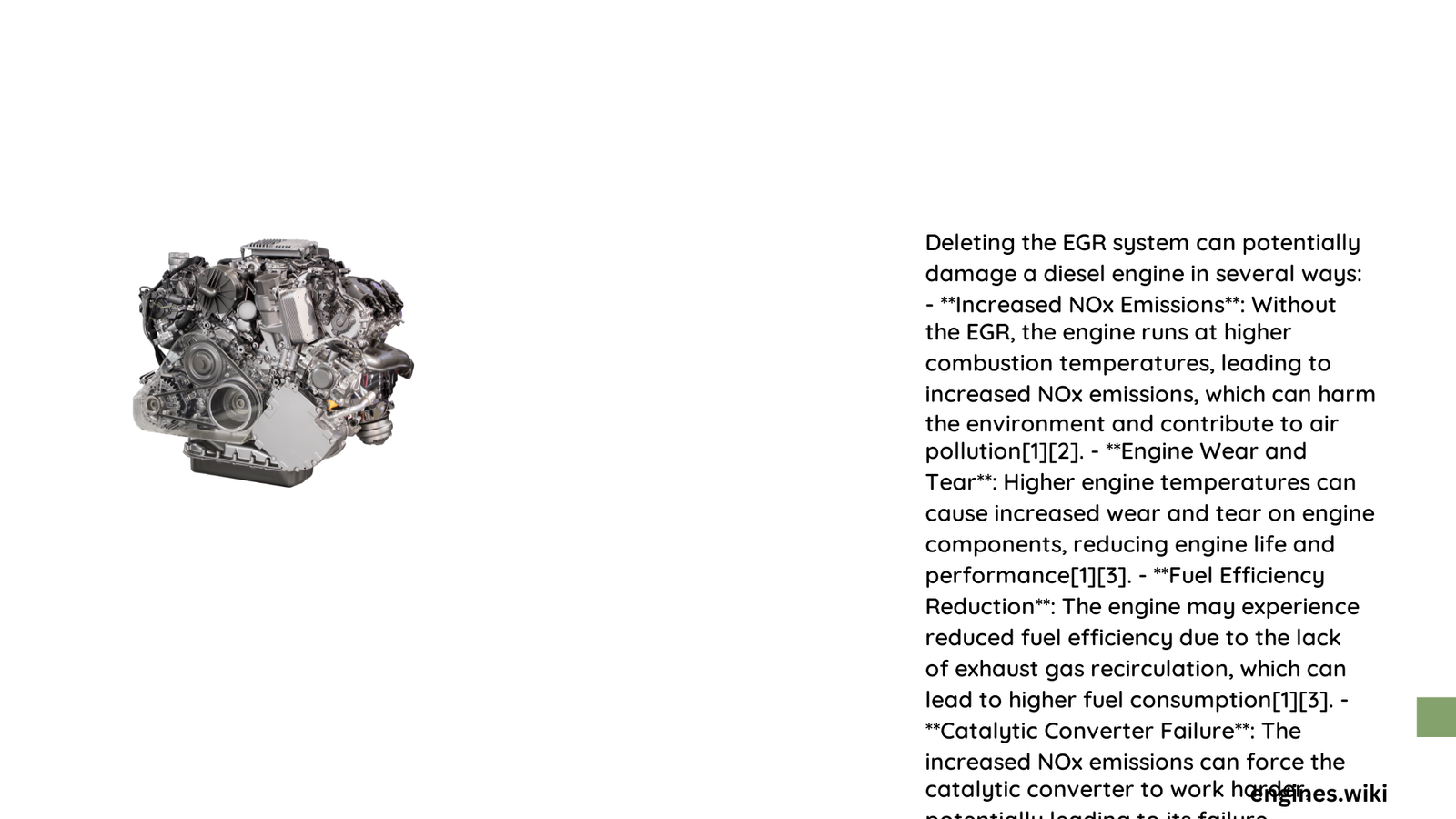 can egr delete damage engine