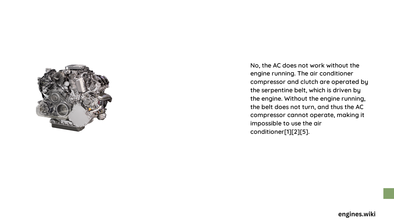 does ac work without engine running