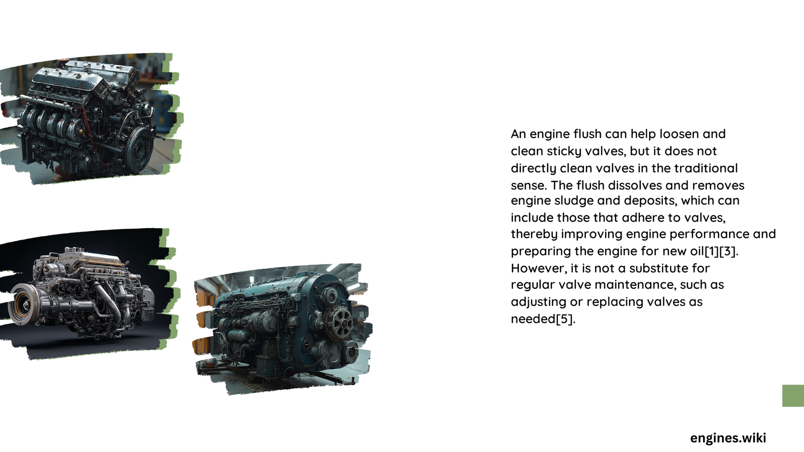 does engine flush clean valves