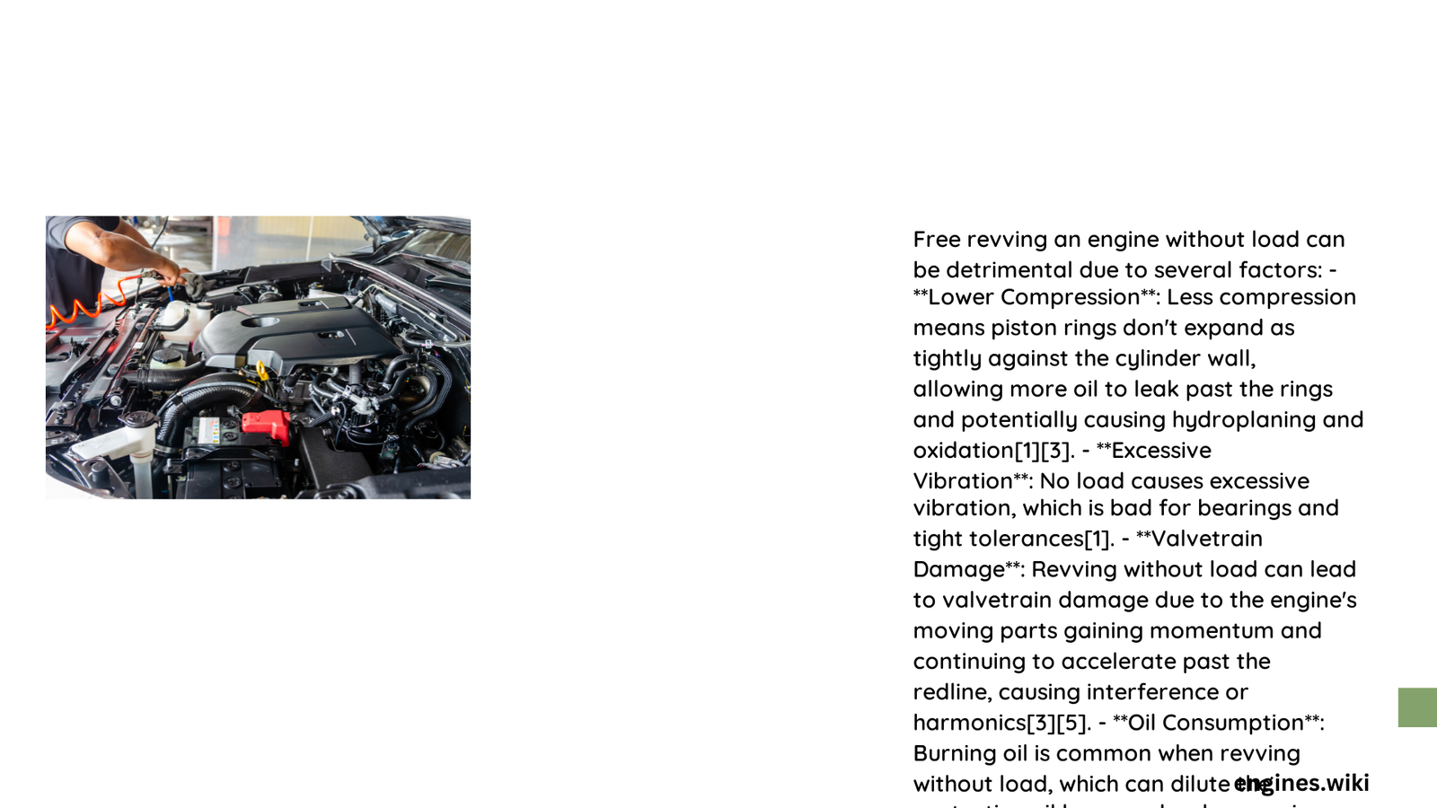is free revving an engine bad