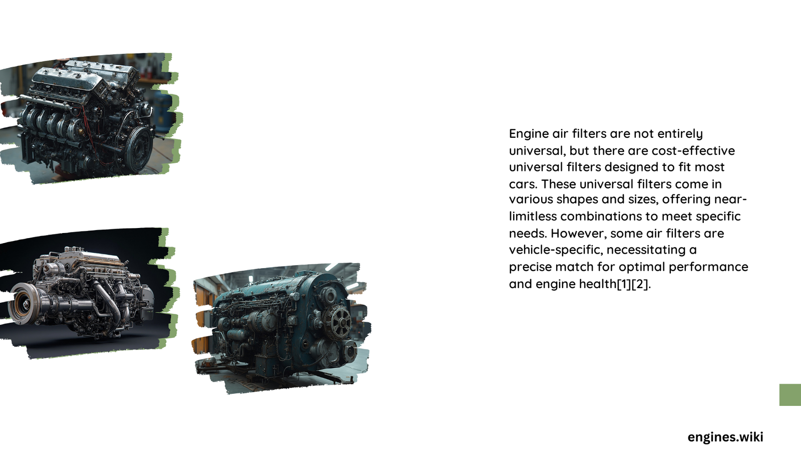 are engine air filters universal