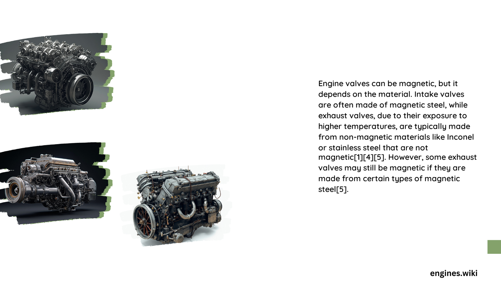 are engine valves magnetic