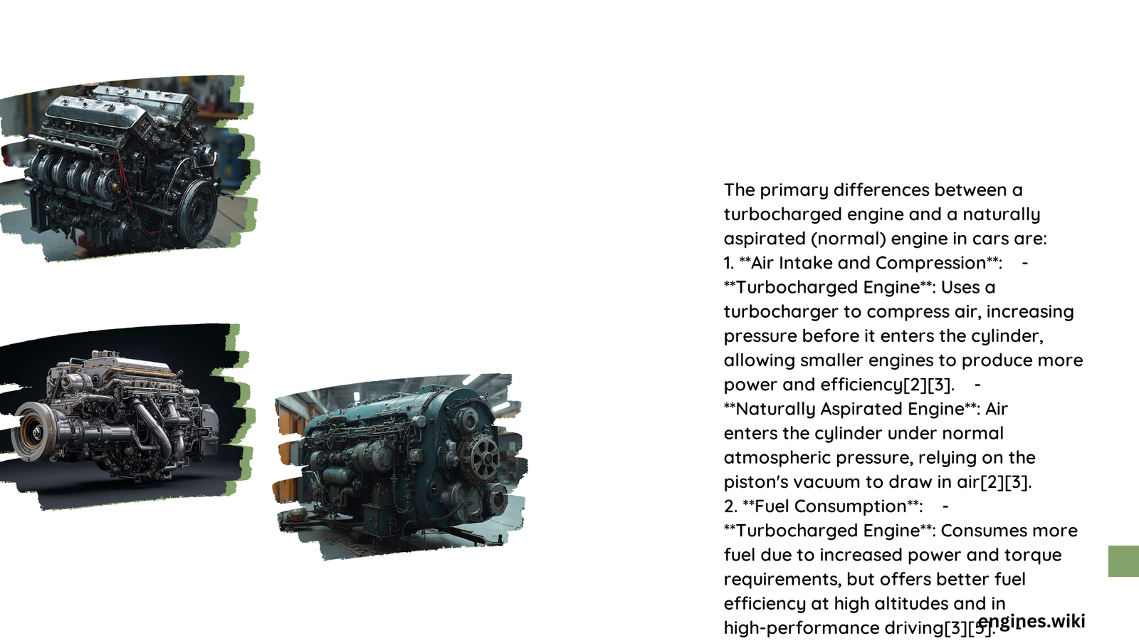 difference between turbo engine and normal engine in cars