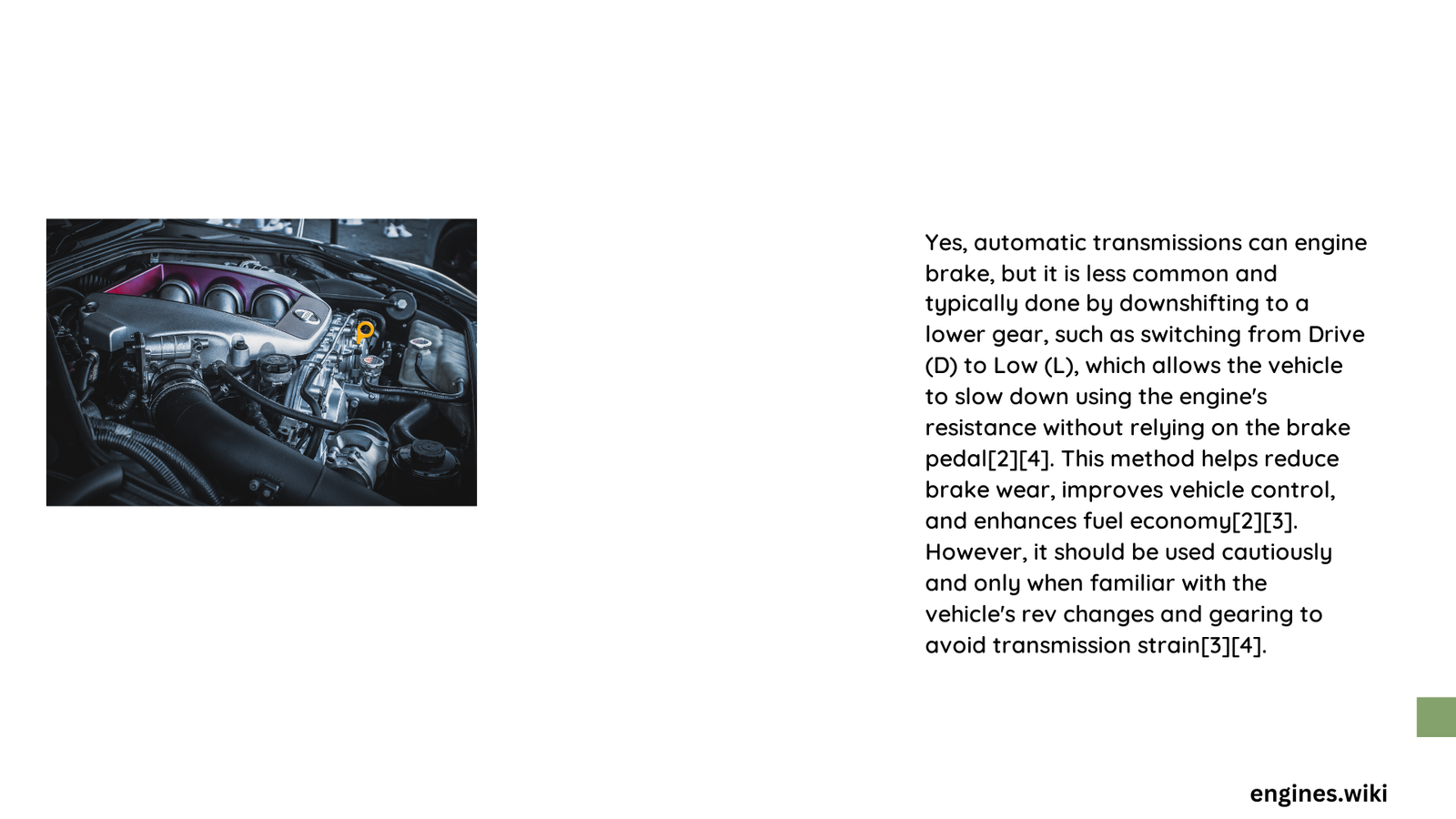 do automatics engine brake
