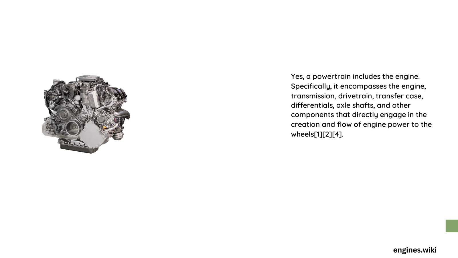does powertrain include the engine