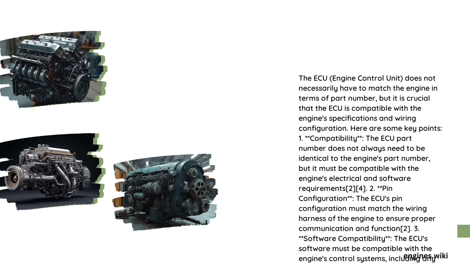 does the ecu have to match the engine
