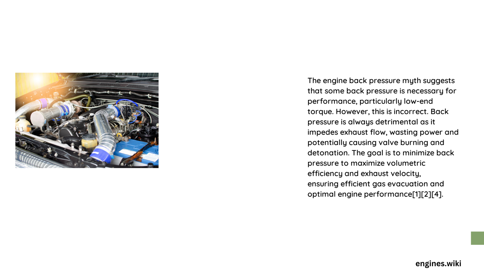 engine back pressure myth