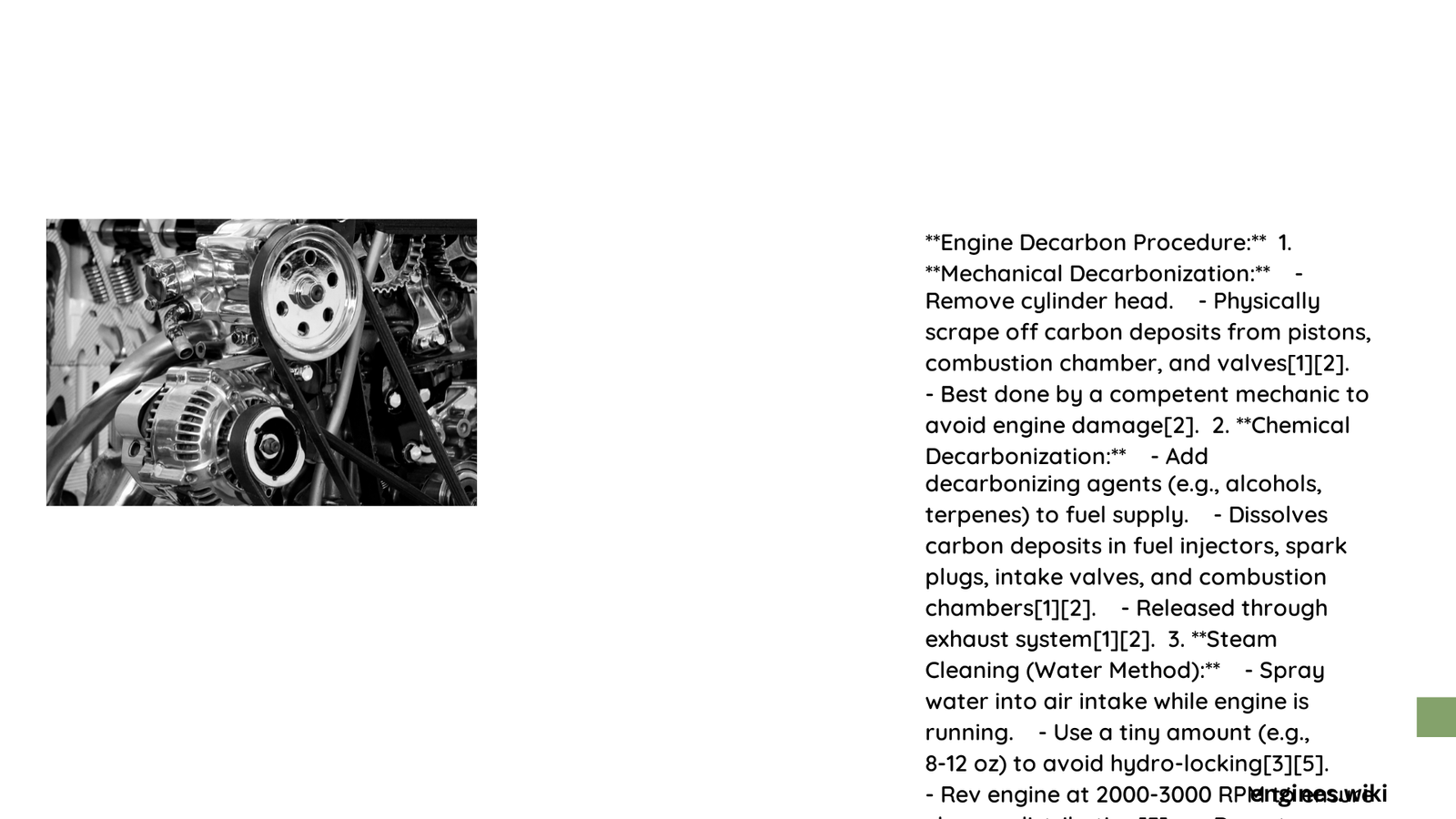 engine decarbon procedure
