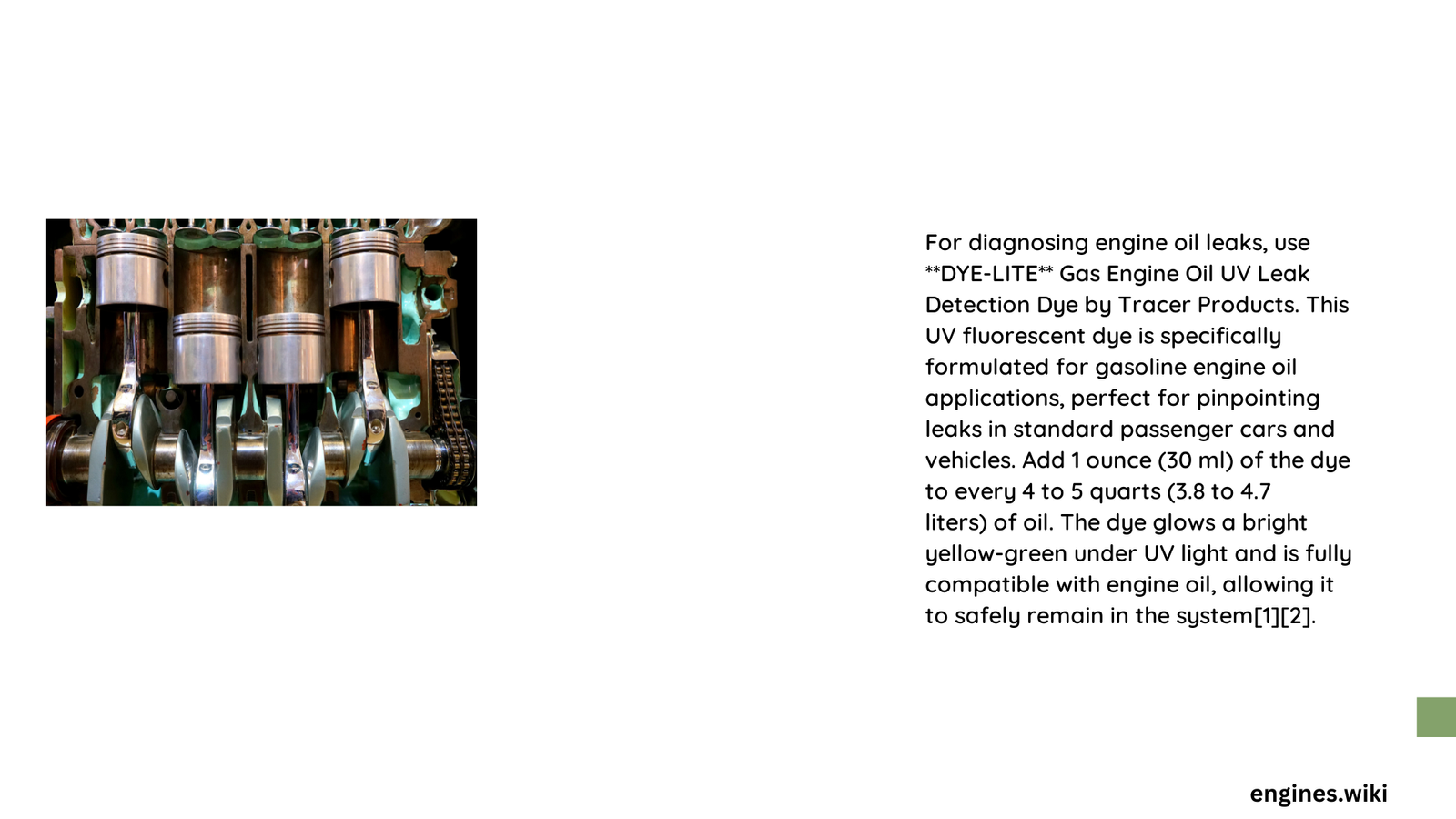 engine oil dye for leaks