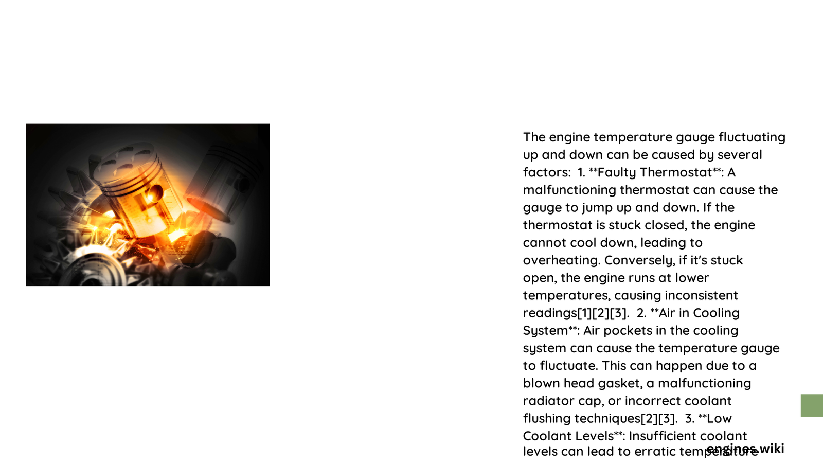 engine temperature gauge goes up and down