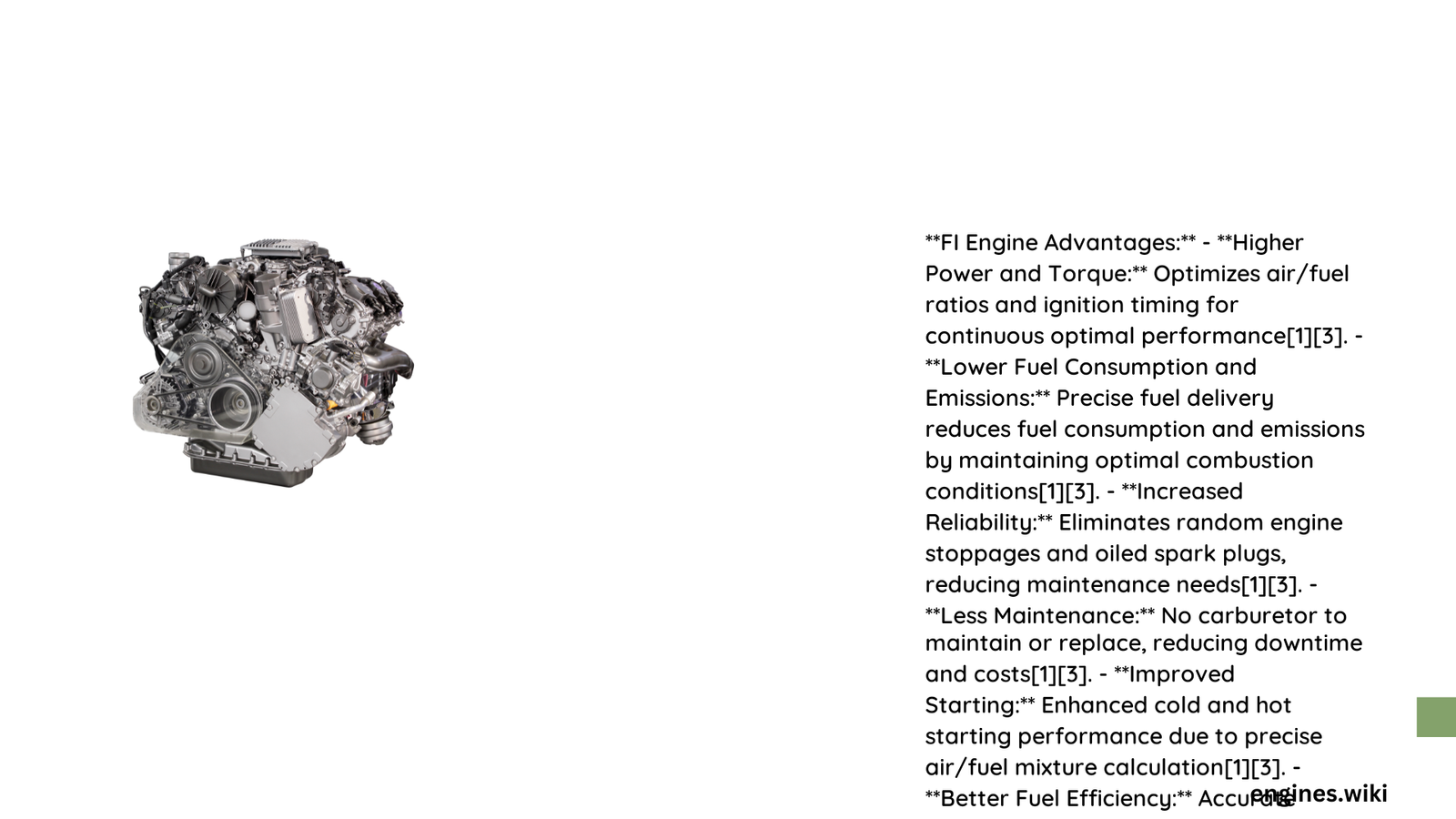 fi engine advantages