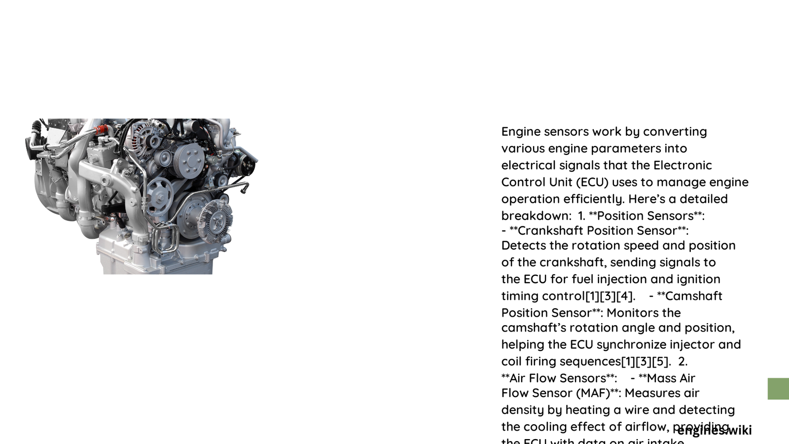 how engine sensors work