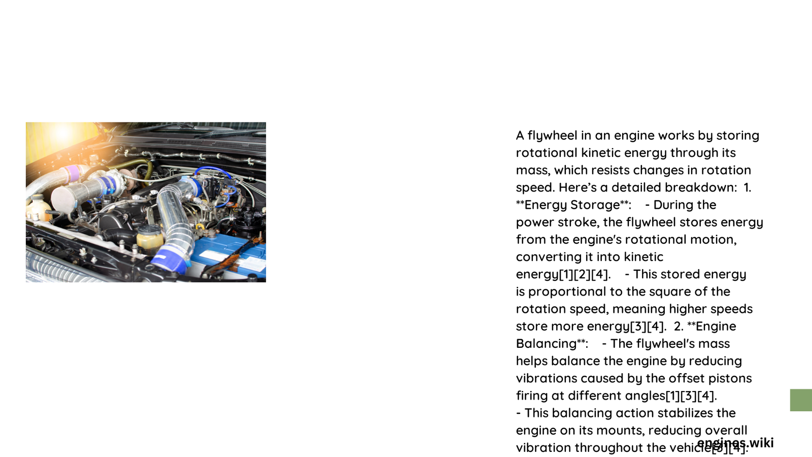 how flywheel works in engine