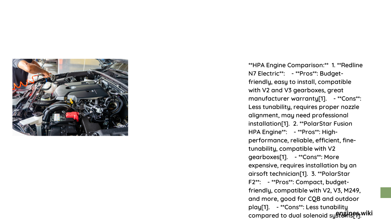 hpa engine comparison