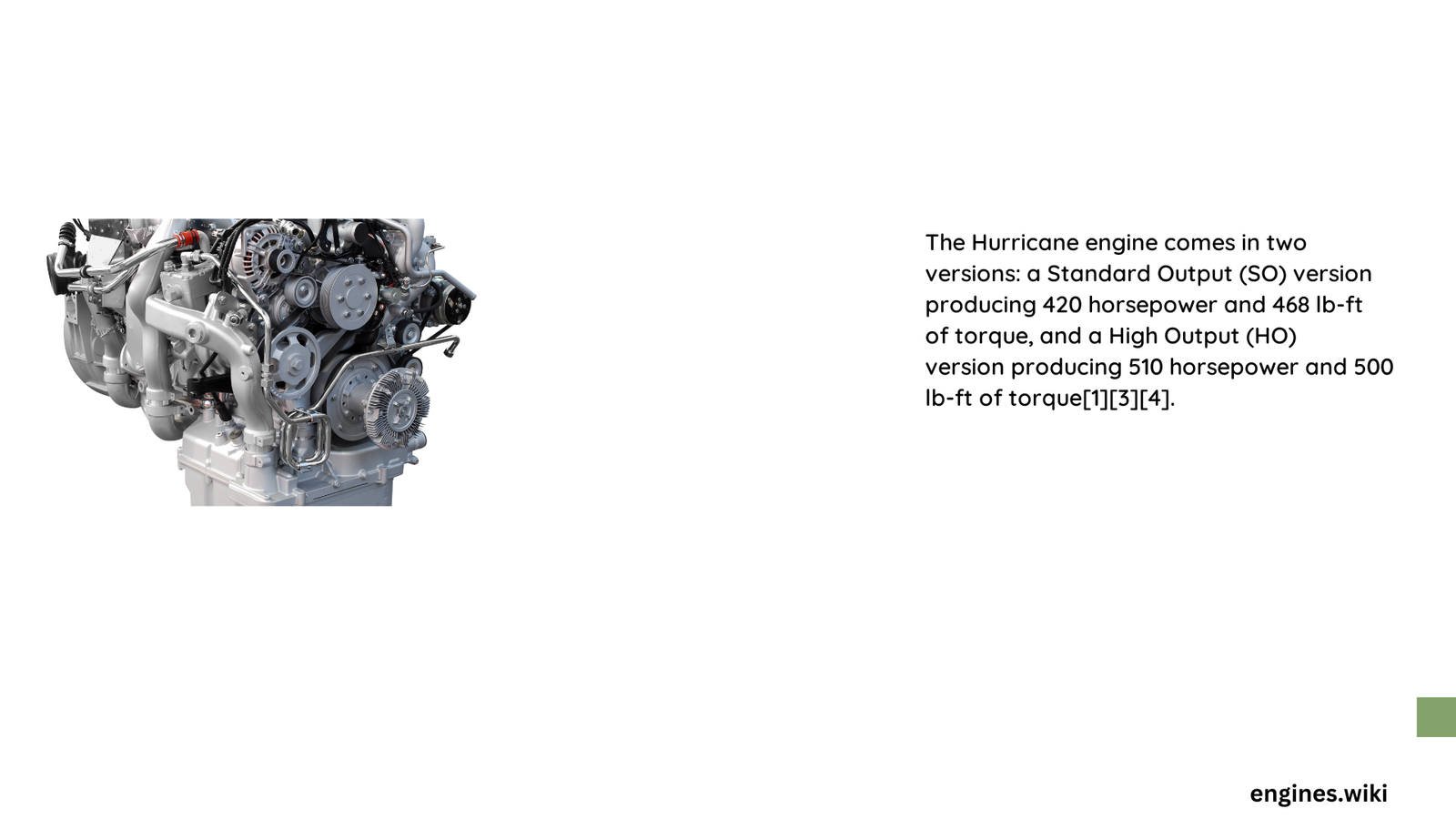 hurricane engine horsepower