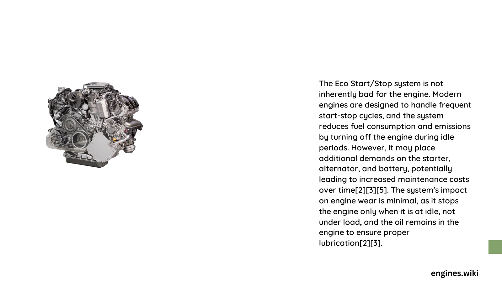 is eco startstop bad for engine