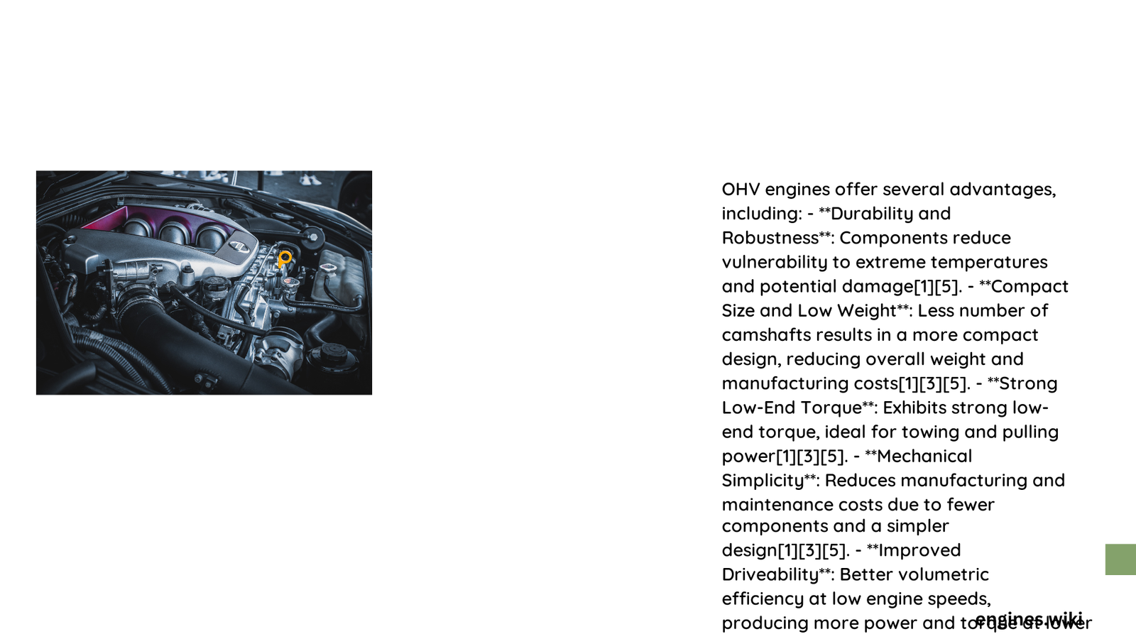 ohv engine advantages