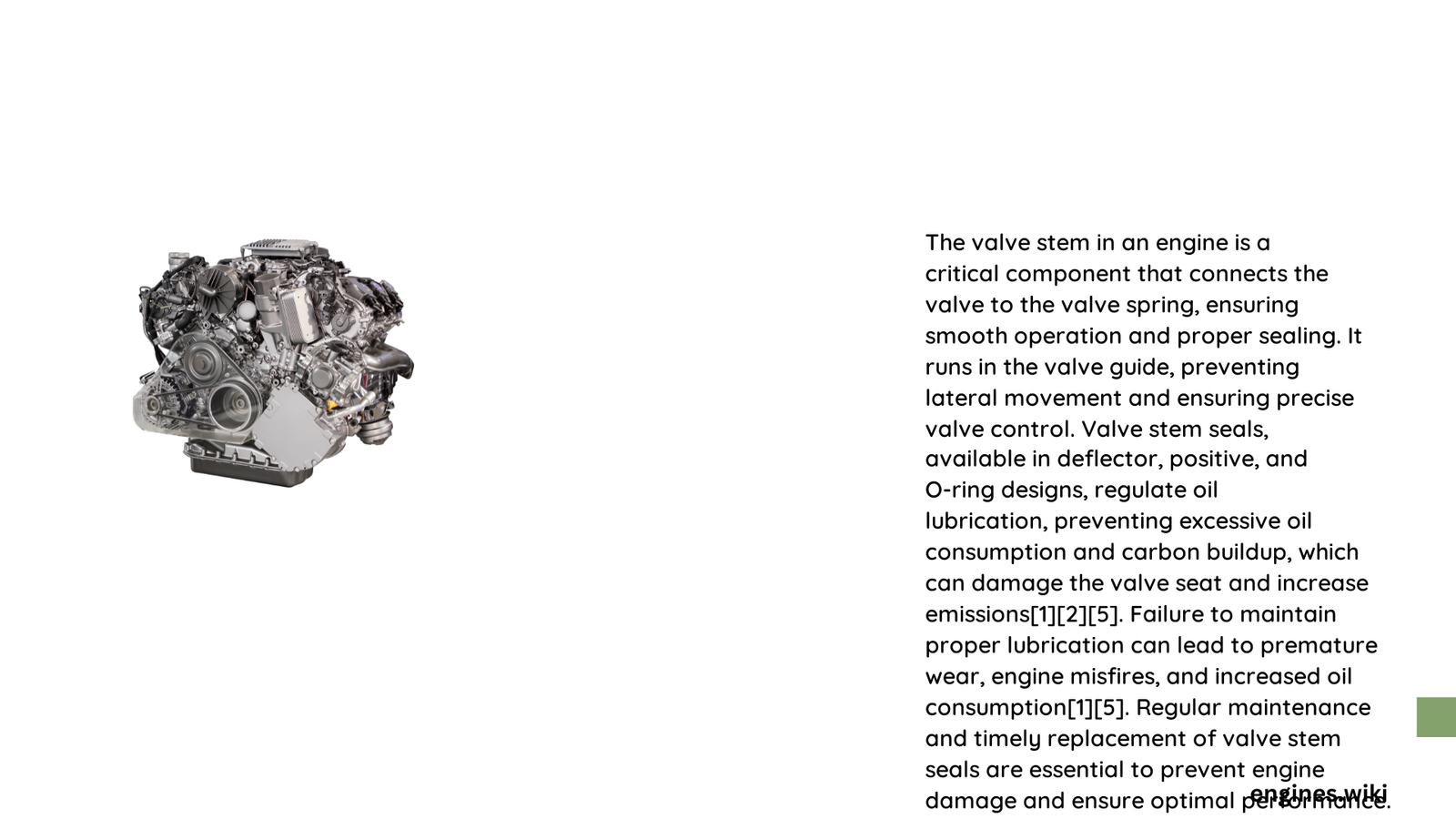 valve stem in engine