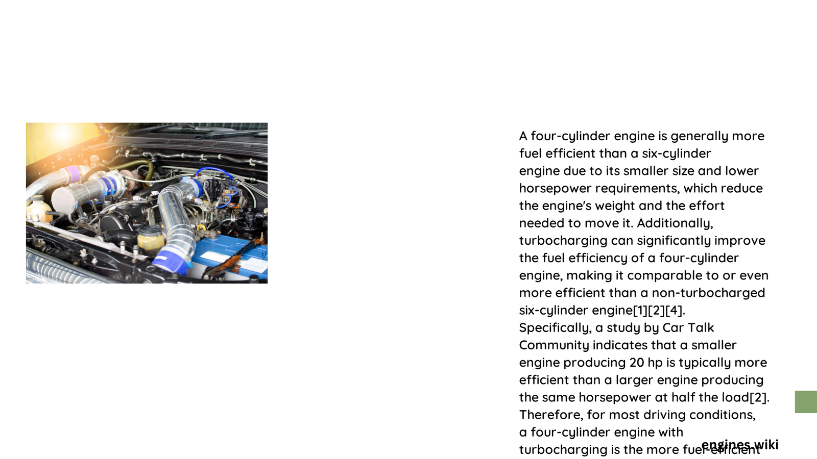 what engine is more fuel efficient